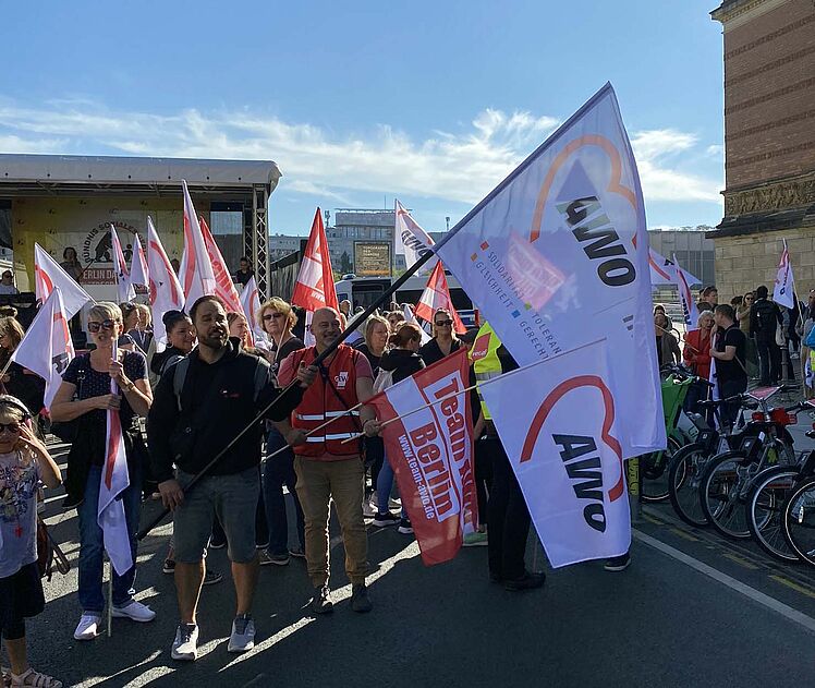 Symbolbild Demo "Bündnis soziales Berlin" am 12. September 2025