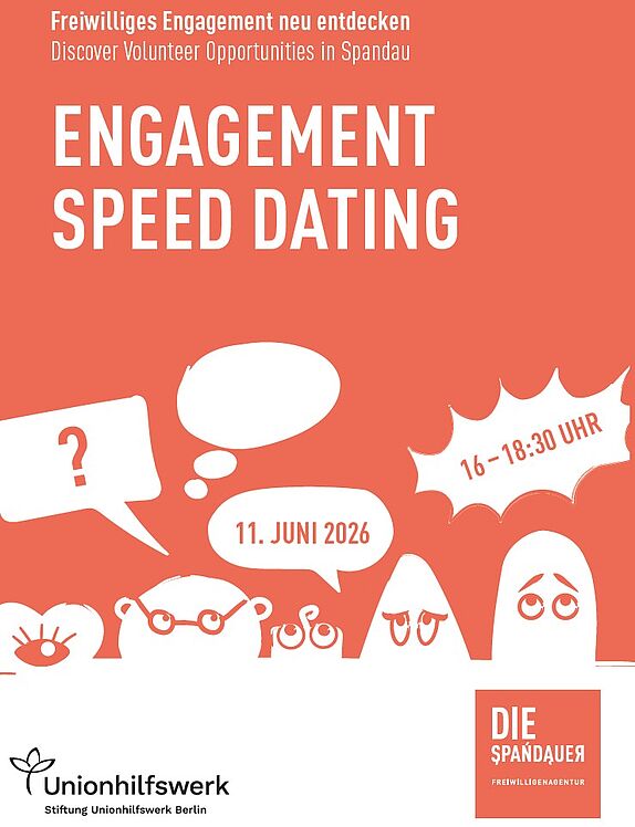 Veranstaltungsplakat für das Engagement Speed Dating