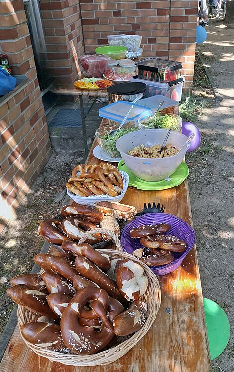 Buffet der Abschiedsfeier