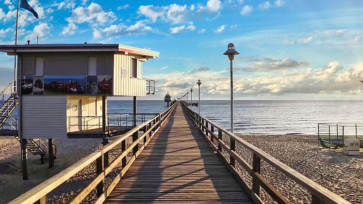 Seebrücke Zinnowitz auf der Insel Usedom