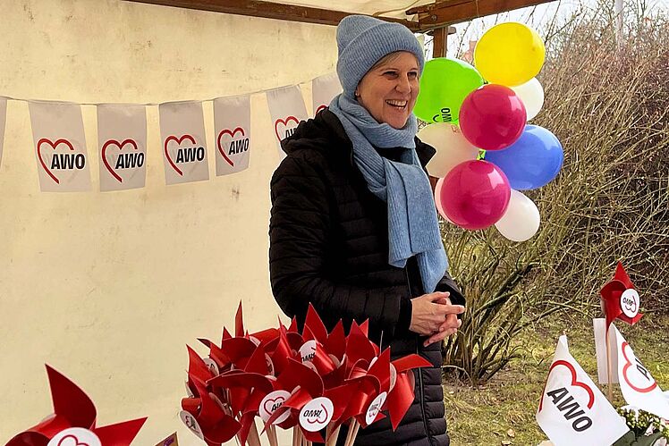 Kitaleiterin am AWO-Stand